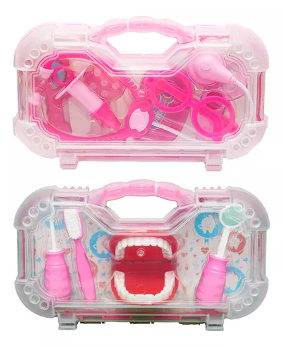 Kit Dentista Completo Meninas Infantil de 13 Peças - Shop Macrozao