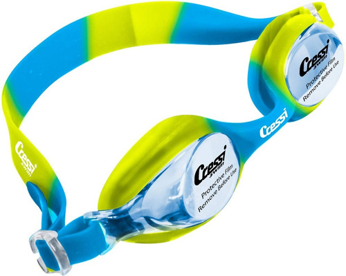 Goggles Cressi Para Niños Modelo Seahorse Green / Azure