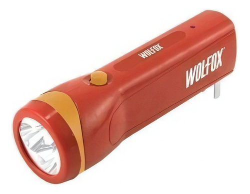 Linterna Wolfox WF1637 cor rojo luz blanco brillante