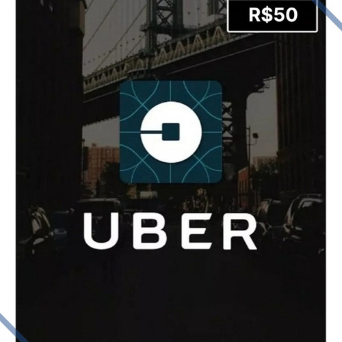Cartão digital Uber 50 Reais