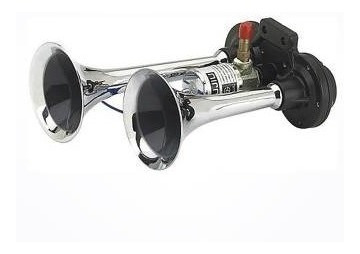 Imagen 3 de 8 de Bocina De Aire Para Camion Electrovalv 2 Cornetas 12v 24v