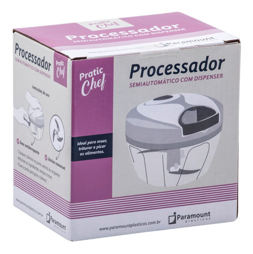 Imagem 3 de 9 de Mini Processador Semiautomático Com Dispenser Paramount