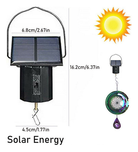 2 X Motor Eólico Giratorio Energía Solar Baterí