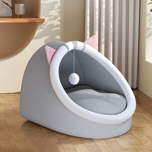 Cama Para Gato, Base Antideslizante, Portátil, Gris M