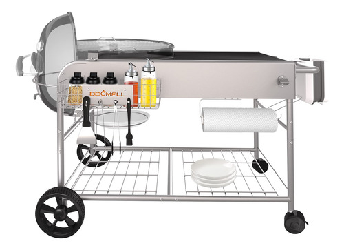 Bbqmall Carrito De Mesa Para Parrilla Weber De 22 Y 18 Pulga