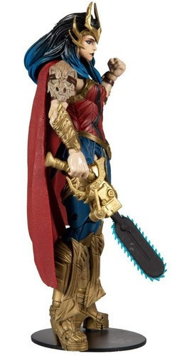 Imagen 3 de 8 de Mcfarlane Figura Mujer Maravilla Wonder Woman Articulada Dc Superman Multiverso Dark Nights Escala 18cm Original