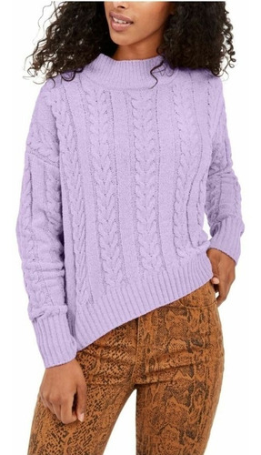 Buzo Dama Chenille Sweater Hippie Rose Cable Nuevos 