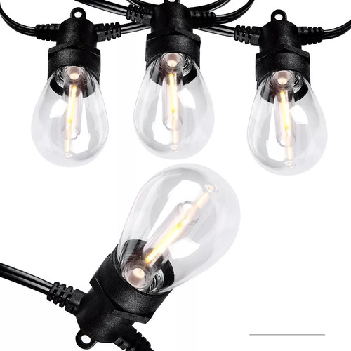 Extensión Luces Led Vintage 10mt 20 Bombillo Tienda Fisica