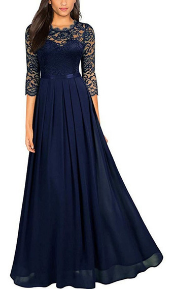 Vestido Dama Honor Azul Rey | MercadoLibre 📦