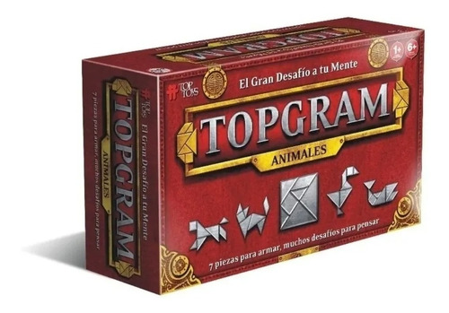 Topgram Animales Tangram Desafios Original Top Toys @ Mca