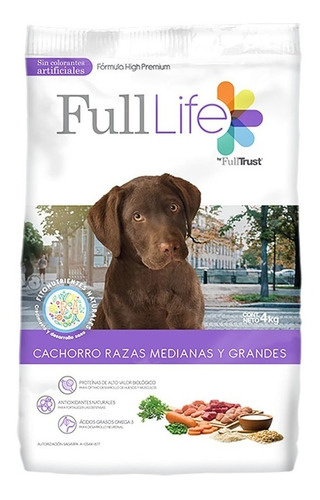 Imagen 1 de 1 de Alimento Para Perro Full Life Cachorro Razasmedianas 4kg Msi
