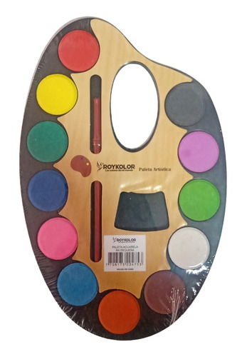 Paleta Acuarelas X 12 Colores