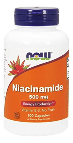 Vitamina B3 Niacin Now Foods - Uni - Unidad a $1185