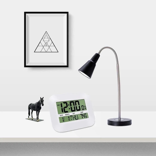 Imagen 3 de 10 de Reloj Digital De Pared Escritorio Moderno Numeros Grandes