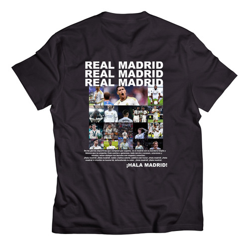 Playera Real Madrid , !hala Madrid¡ Rey De Europa
