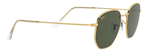 Lentes De Sol Ray-ban I-shape Hexagonal Rb3548 Dorado Green Polished Gold Polished Gold