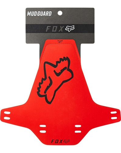 Forro vermelho Fox Mud Guard para bicicletas de enduro MTB