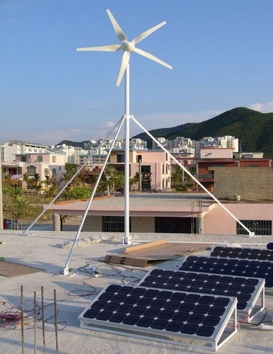 Imagen 5 de 10 de Ups Generador Híbrido Kit Mppt Panel Solar + Turbina Eólica