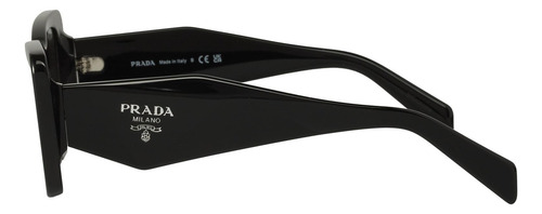 Prada Spr 08ys 1ab-5s0 Oversized Rectangular Black Silver (Usado)