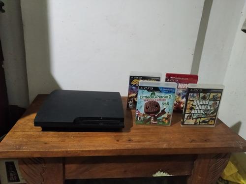 Consola Sony Playstation 3 160 Gb + 5 Juegos