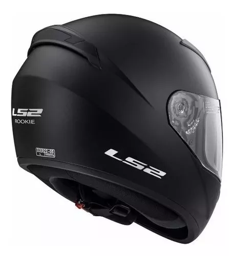 Casco Ls2 Integral 352 Rookie Negro Mate Zeta Motos