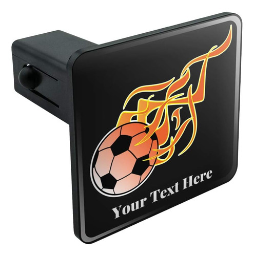 Personalized Custom 1 Line Flaming Hot Soccer Ball Tow Trail