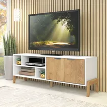 Comprar Rack Para Tv Mesa Para Televisor Con Patas En Madera Blanco