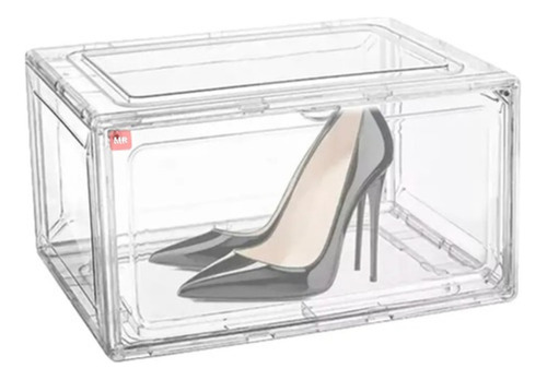 Caja Acrílico De Zapatos Zapatillas Organizador Magnético