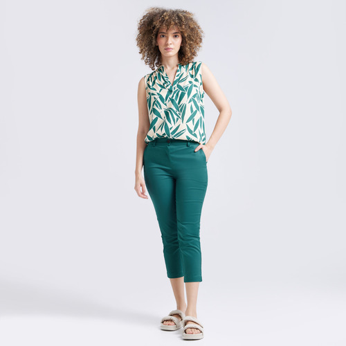 Pantalon Mujer Ostu  Verde Algodón 40070460-61065