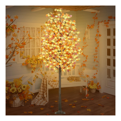 Árbol Artificial De Otoño Iluminado 2.13 M Remon