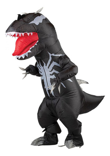 Traje Inflável De Dinossauro Black Spider Para Festa De Hall