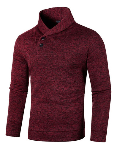 Suéteres De Medio Cuello Alto Para Hombre Con Cuello Abotona