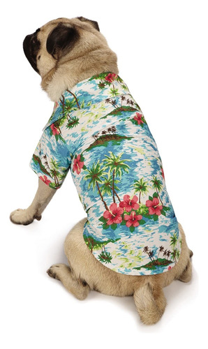 Camisa Casual Canina Hawaiana Breeze Camp Para Perro
