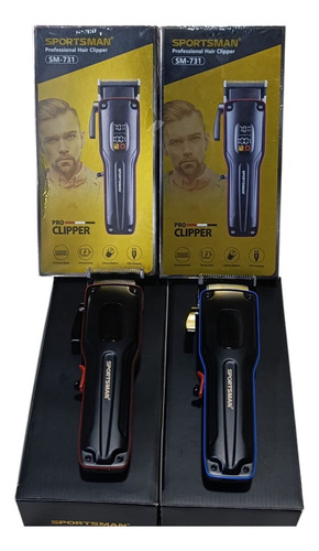 Máquina Corta Pelo Profesional Hair Clipper Sportsman Sm-731 Negro