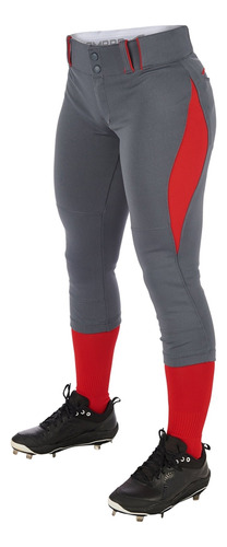 Pantalon Softbol Champro Traditional Bp28 Gris Or Corto Niña