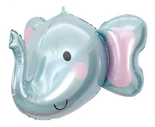 Globo Foil Cara Elefante 64x48cm Baby Shower Glam