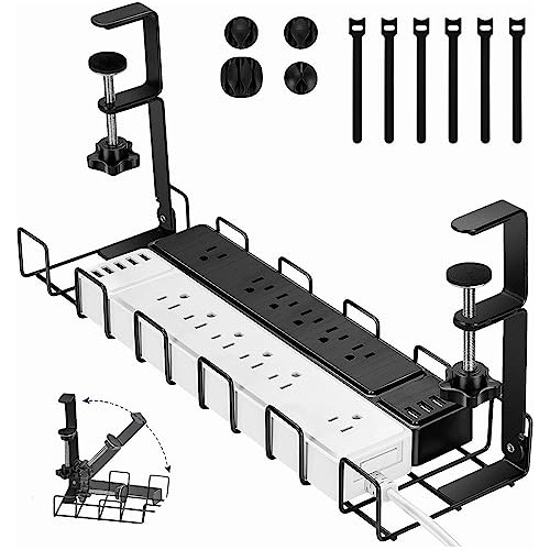 Bandeja De Gestión De Cables Bajo Escritorio, Kit Orga...
