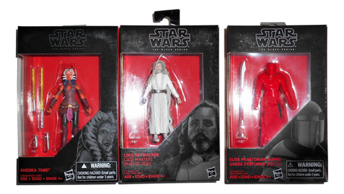 Star Wars Luke + Ahsoka + Pretorian Guard Black Series 1:18