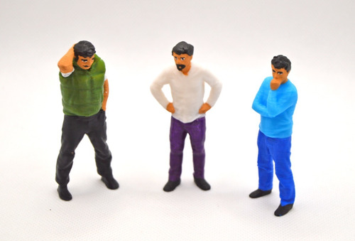 Accesorios Para Diorama Personas Escala 1:18 Hombres Civil 1