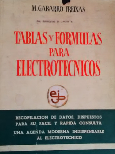 Tabias Y Formulas Para Electrotecnicos