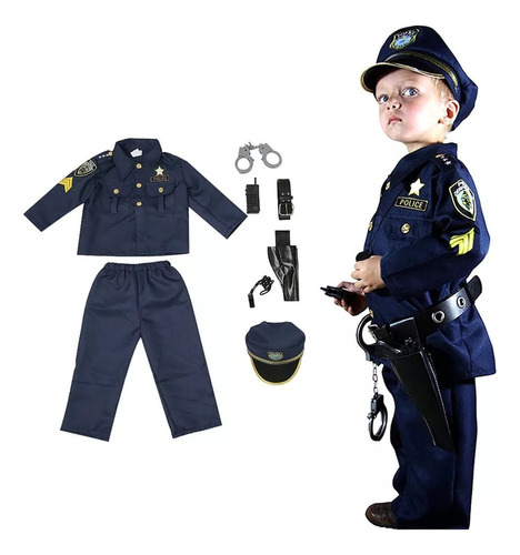 Uniforme De Policía, Ropa Infantil, Cosplay, Disfraces De Salón