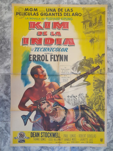 Afiche Or. - Kin De La India  - Errol  Flinn