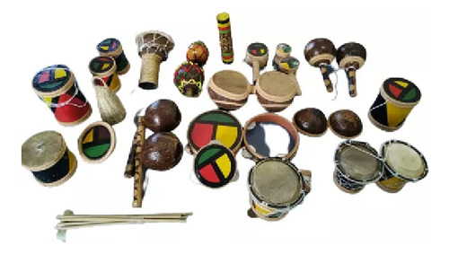 Percussão Bandinha Rítmica Lúdico 22 Instrumentos Infantil