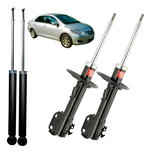 Amortiguador Derecho Izquierdo Para New Yaris 2006 2013 Kit