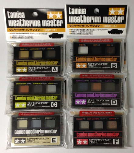 6 Sets De Weathering Master Tamiya (a, B, C, D, E, F) [impor