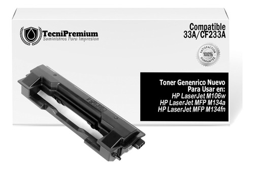 Toner Cf233a 33a Generico | Laserjet M106w Mfp M134a M134fn