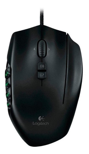 Imagen 3 de 10 de Mouse gamer Logitech G Series G600 negro MMO