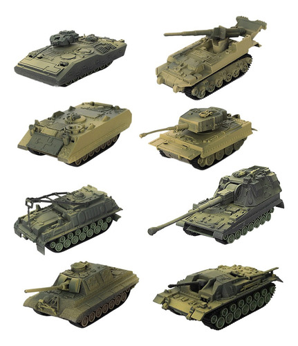 Aruoy 8 Piezas 4d Modelo De Tanque Moderno 1:72 Tanque