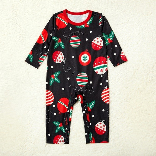 Imagen 1 de 1 de Pijama Bebe Navidad Bolas Nieve