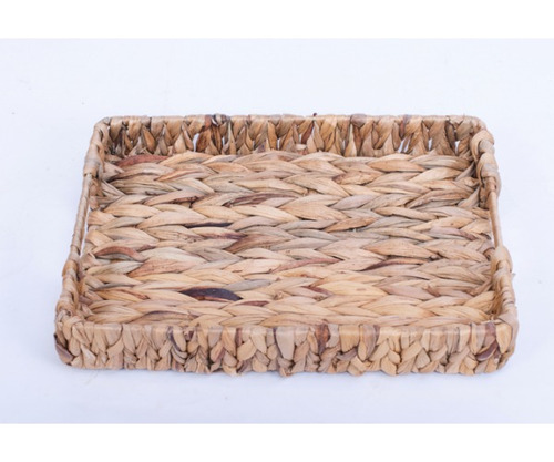 Bandeja Rectangular De Servir  De Fibra Natural 33x24cm